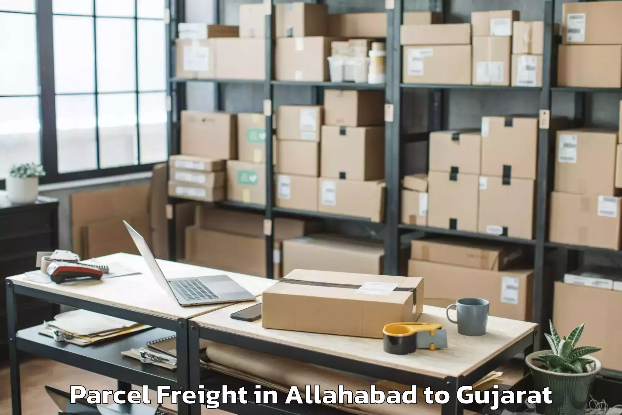 Book Your Allahabad to Dohad Parcel Freight Today